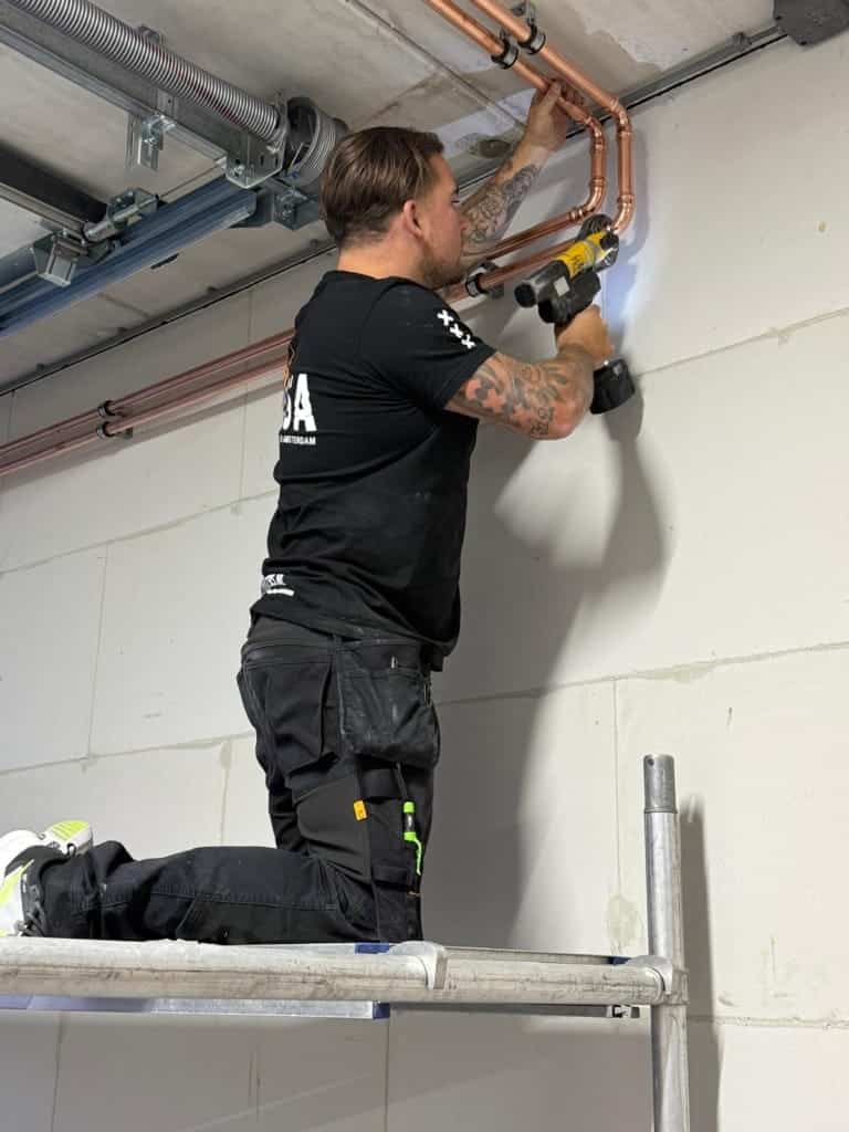 Leidingen aanleggen warmtepomp